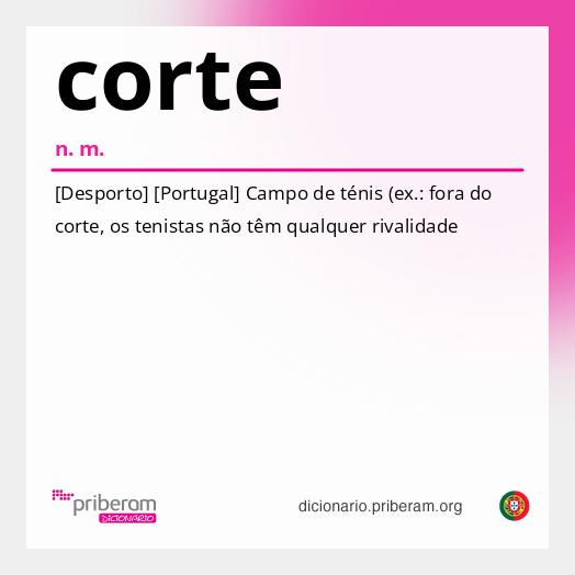 Significado de corte